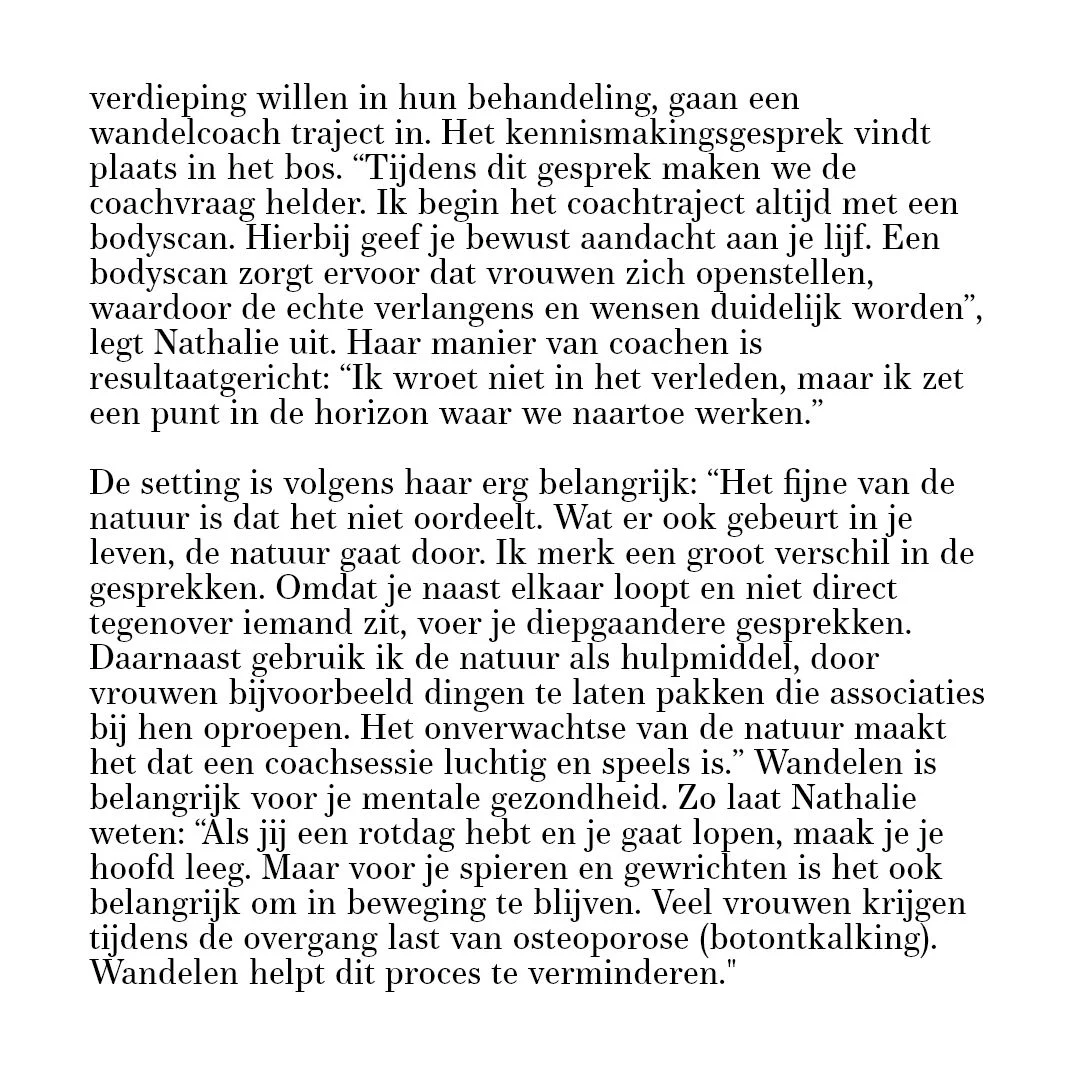 wandelen,care for women,raalte,overgang