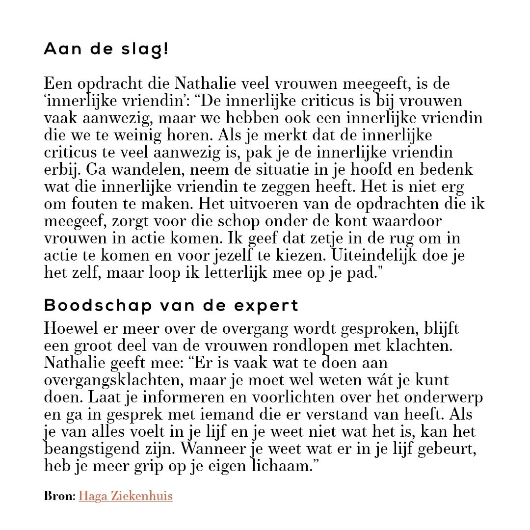 wandelen,care for women,raalte,overgang